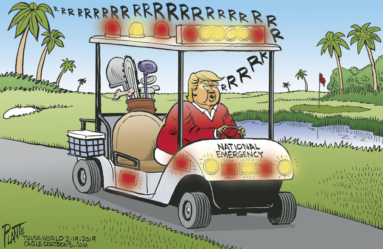 Bruce Plante Cartoon: Trump's national emergency